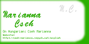 marianna cseh business card